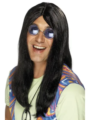 Black Neil Hippy Wig