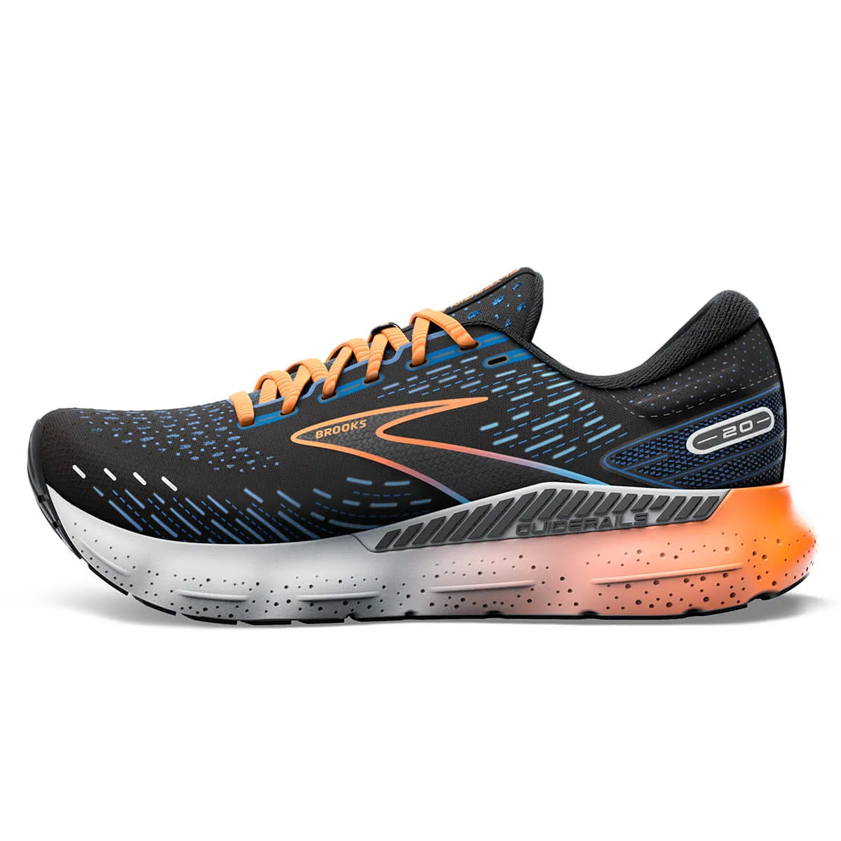 Brooks Glycerin GTS 20 Mens | Black/classic Blue/Orange