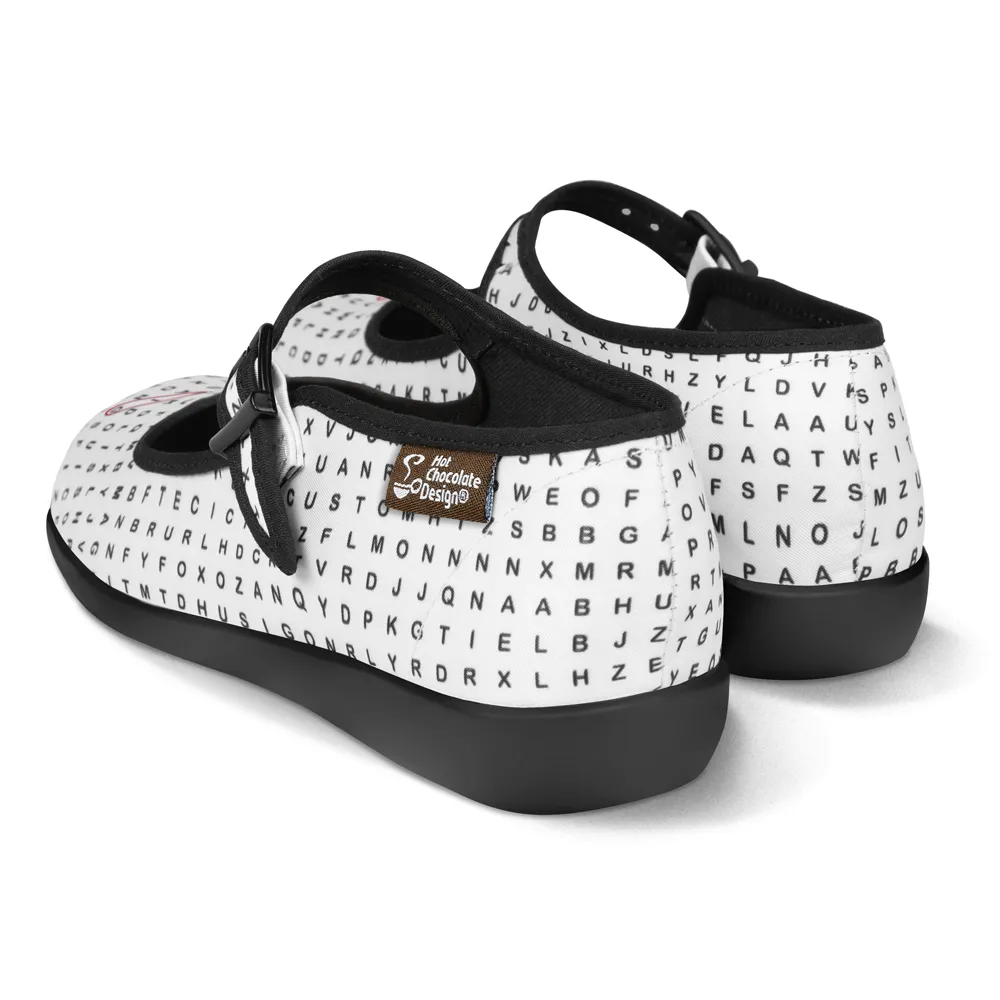 Chocolaticas® Word Search Women's Mary Jane Flat