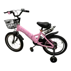 Foldable Bike Pink 14 Inch With A Water Bottle Holder