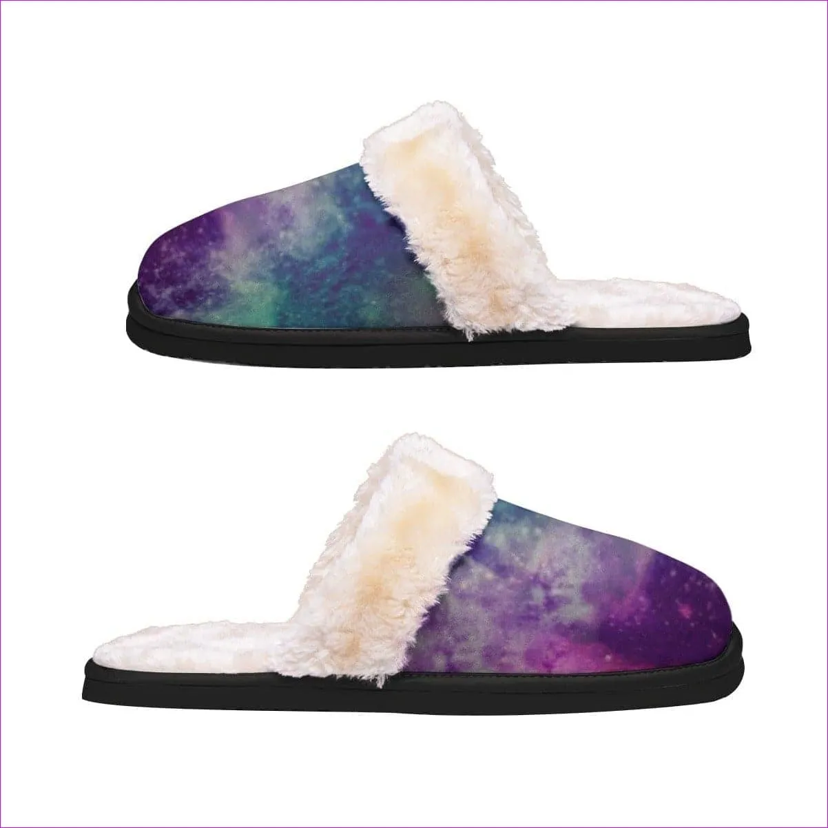 Galaxy Kids Home Plush Slippers