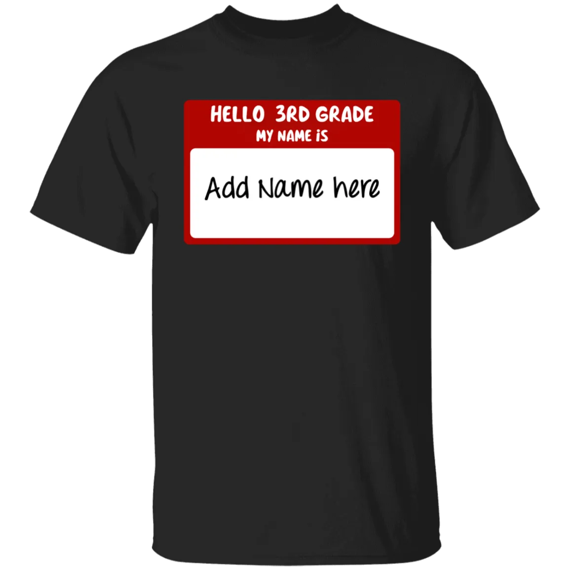 Hello 3rd Grade Youth 100% Cotton T-Shirt