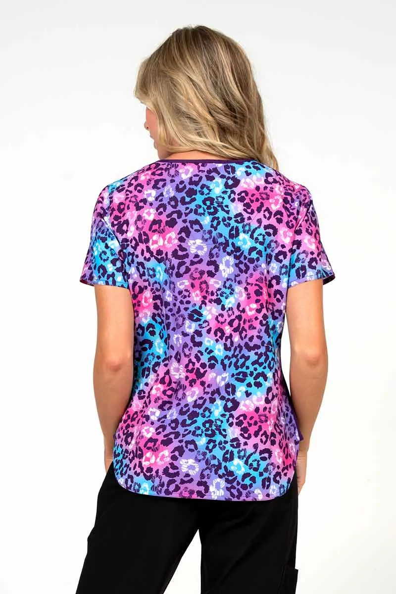 Meraki Sport Women's Print Scrub Top | Wild One