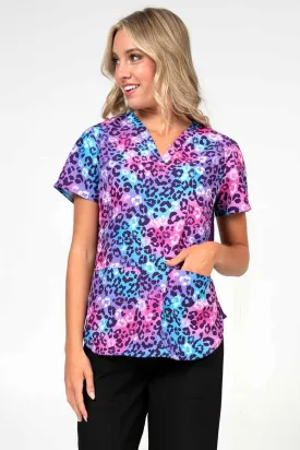 Meraki Sport Women's Print Scrub Top | Wild One