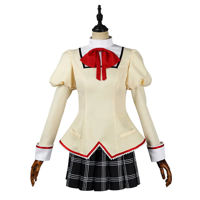 Puella Magi Madoka Magica Cosplay Costume Madoka Kaname School Uniform Halloween Carnival Suit