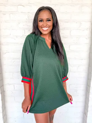 Sleek Outing Dress Green