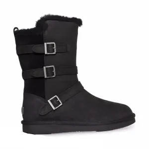 UGG Becket II Mens Black Suede Boots - Classic Cozy Winter Footwear