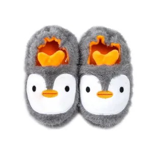 Winter Cute Penguin Kids Slippers Comfortable Baby Warm Cotton Shoes Boys And Girls House Indoor Animal Plush Slippers